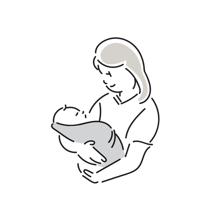 出産・子育てをイメージしたイラスト