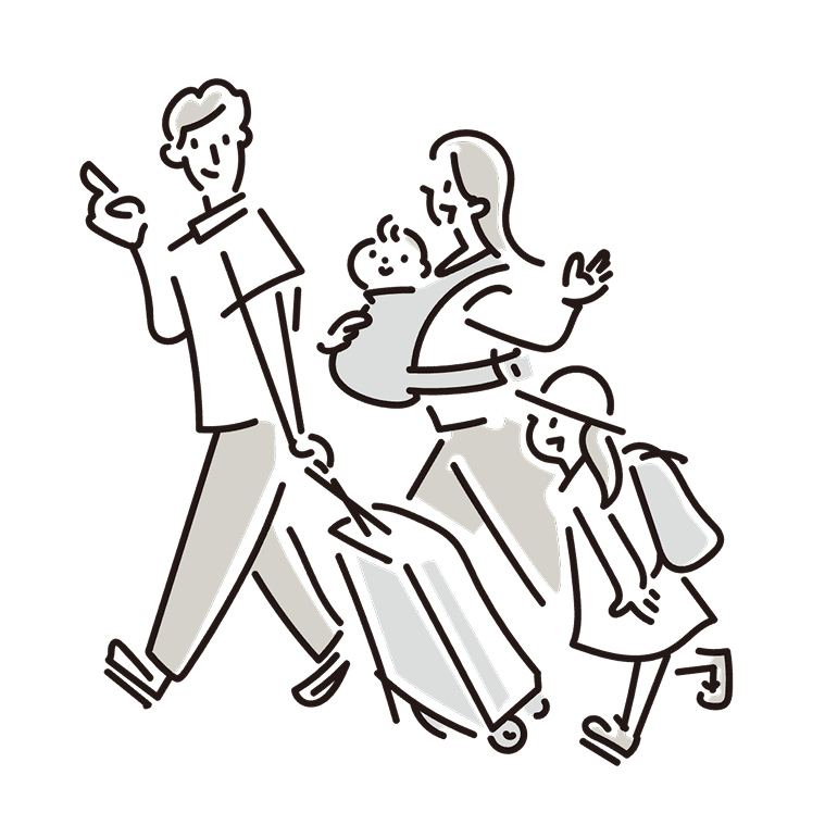 ライフステージ・家庭の事情をイメージしたイラスト